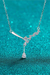 1 Carat Moissanite 925 Sterling Silver Necklace Silver One Size Moissanite - Tophatter Daily Deals