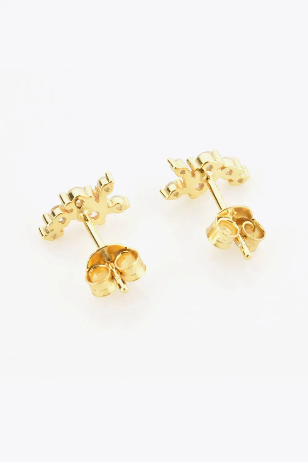 Zircon 925 Sterling Silver Stud Earrings Earrings - Tophatter Daily Deals