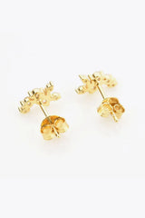 Zircon 925 Sterling Silver Stud Earrings Earrings - Tophatter Daily Deals