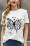 Simply Love Simply Love Full Size Butterfly Graphic Cotton Tee Women's T-Shirts - Tophatter Daily Deals