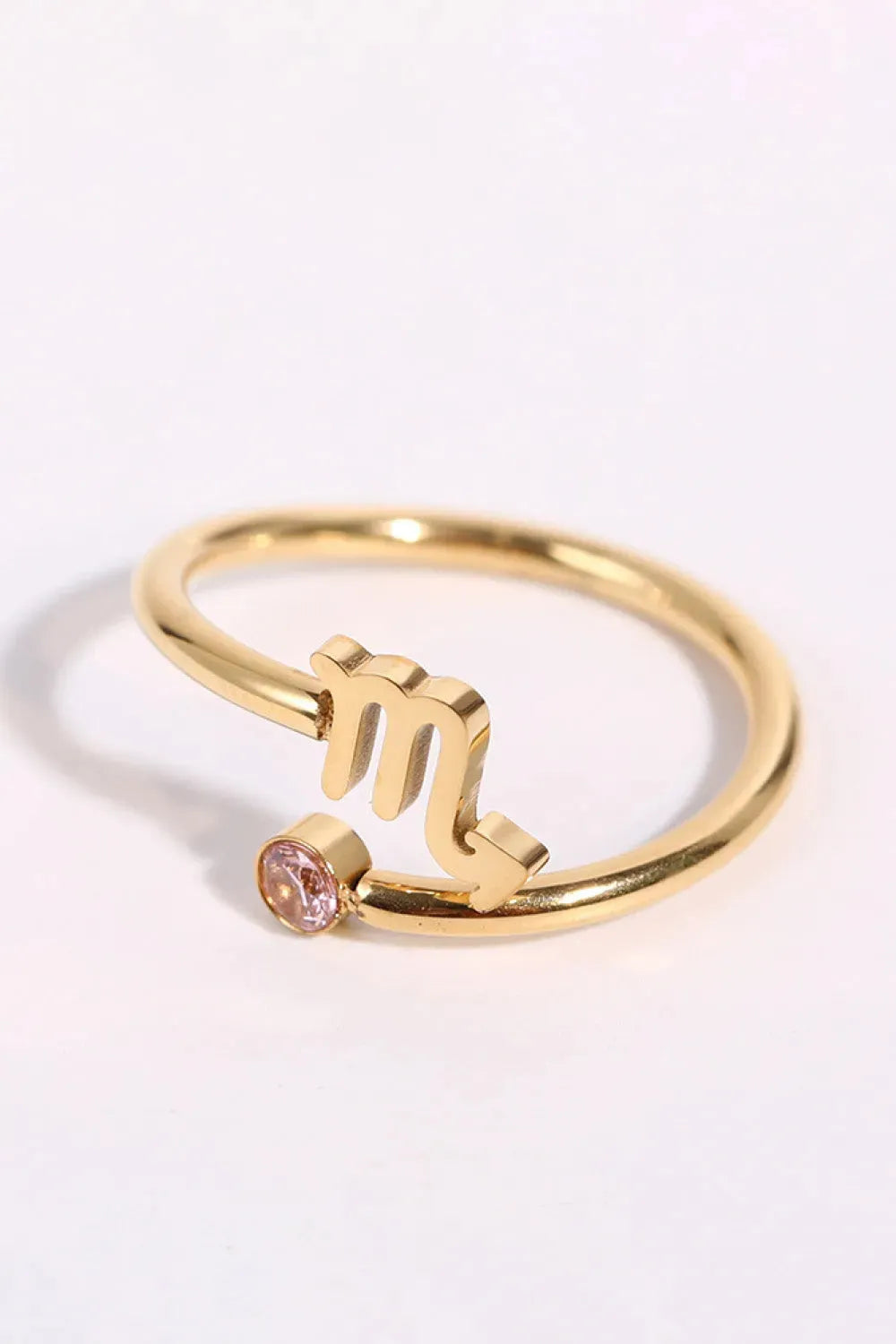Constellation Stainless Steel Bypass Ring Scorpius One Size Rings - Tophatter Daily Deals