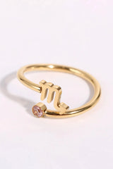 Constellation Stainless Steel Bypass Ring Scorpius One Size Rings - Tophatter Daily Deals