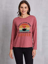 TODAY'S GOOD MOOD IS SPONSORED BY COFFEE Round Neck T-Shirt Light Mauve Women's T-Shirts - Tophatter Daily Deals