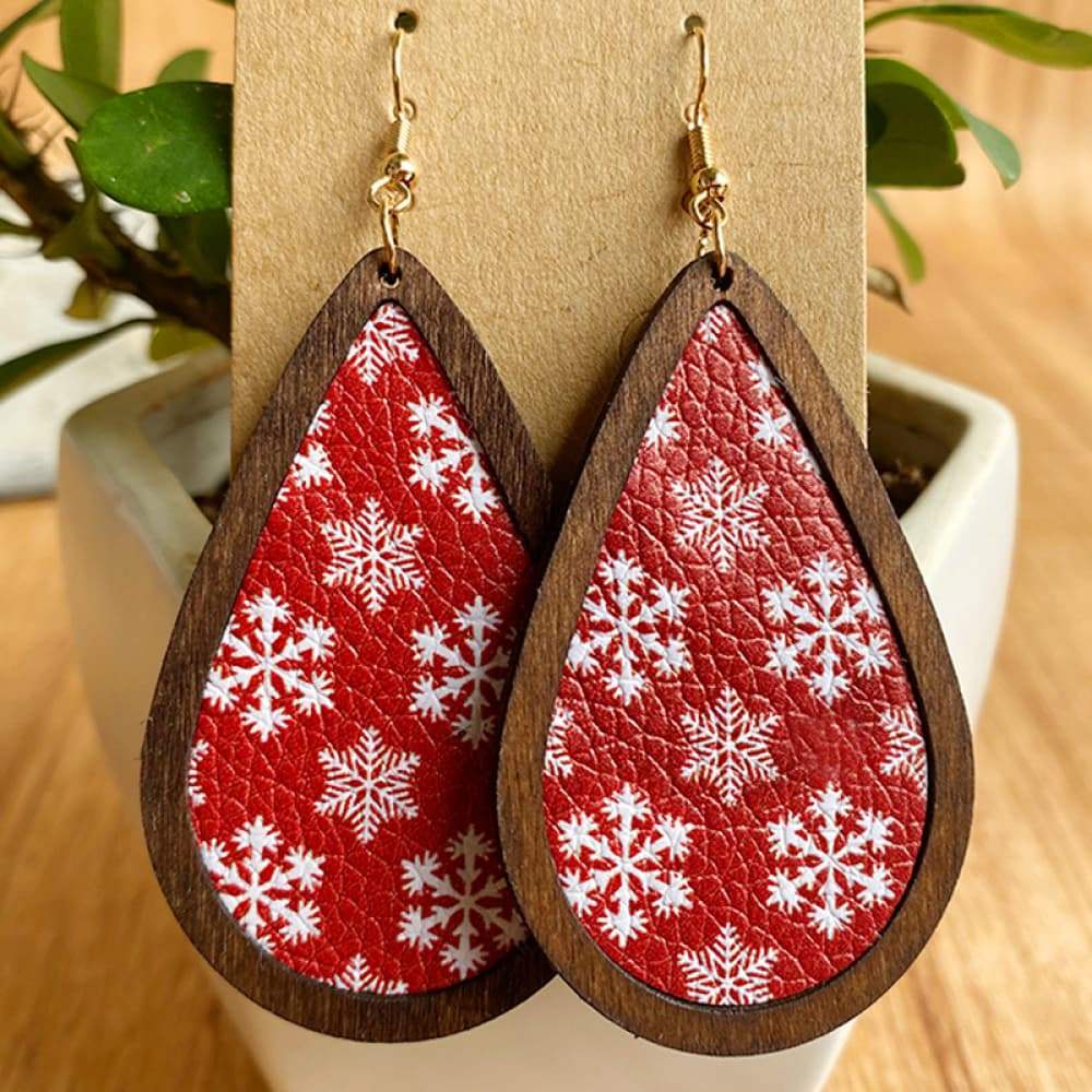 PU Teardrop Earrings Style H One Size Earrings - Tophatter Daily Deals