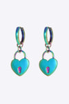 Multicolored Heart Drop Earrings Earrings - Tophatter Daily Deals