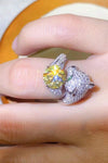 2 Carat Yellow Moissanite Animal Bypass Ring Moissanite - Tophatter Daily Deals