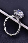 3 Carat Moissanite Twisted Ring - Tophatter Shopping Deals