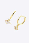 Zircon 925 Sterling Silver Rhombus Drop Earrings Earrings - Tophatter Daily Deals