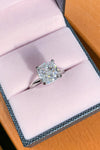 3.5 Carat Zircon 4-Prong Ring Rings - Tophatter Daily Deals