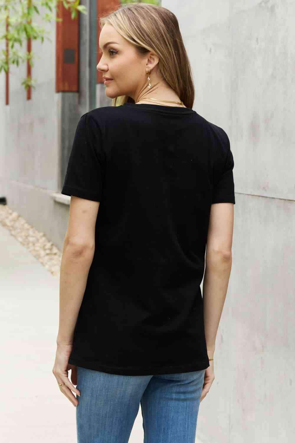 Simply Love Simply Love Full Size Butterfly Graphic Cotton Tee Women's T-Shirts - Tophatter Daily Deals
