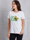 HAPPY ST. PATRICK'S DAY Round Neck T-Shirt White Women's T-Shirts - Tophatter Daily Deals