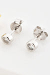 Minimalist Zircon 925 Sterling Silver Earrings Earrings - Tophatter Daily Deals