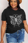 Simply Love Simply Love Full Size Butterfly Graphic Cotton Tee Women's T-Shirts - Tophatter Daily Deals
