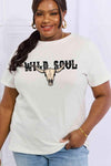 Simply Love Full Size WILD SOUL Graphic Cotton Tee - Tophatter Daily Deals