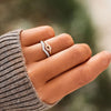 Knotted Heart Shape Inlaid Zircon Ring Rings - Tophatter Daily Deals