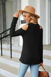 Dropped Shoulder Long Sleeve Blouse - Blouses - Tophatter's Smashing Daily Deals | We're Against Forced Labor in China