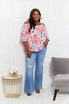 Sew In Love Full Size Fresh Take Floral Cold-Shoulder Top Blouses - Tophatter Daily Deals