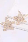 Starfish Zinc Alloy Glass Stone Dangle Earrings Earrings - Tophatter Daily Deals