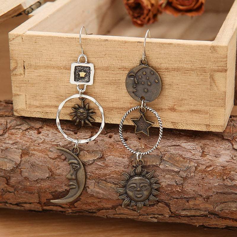 Star, Sun, and Moon Earrings Earrings - Tophatter Daily Deals