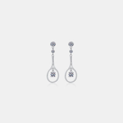 1 Carat Moissanite 925 Sterling Silver Drop Earrings - Shop Tophatter Deals, Electronics, Fashion, Jewelry, Health, Beauty, Home Decor, Free Shipping