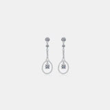 1 Carat Moissanite 925 Sterling Silver Drop Earrings Silver One Size Moissanite - Tophatter Daily Deals