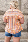 Plus Size Geometric Print Short Sleeve Top Blouses - Tophatter Daily Deals