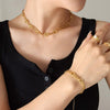 Brass Titanium Steel Necklace Style A One Size Necklaces - Tophatter Daily Deals