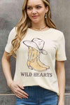 Simply Love Full Size WILD HEARTS Graphic Cotton Tee - Tophatter Daily Deals