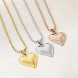 Stainless Steel Heart Pendant Necklace Necklaces - Tophatter Daily Deals