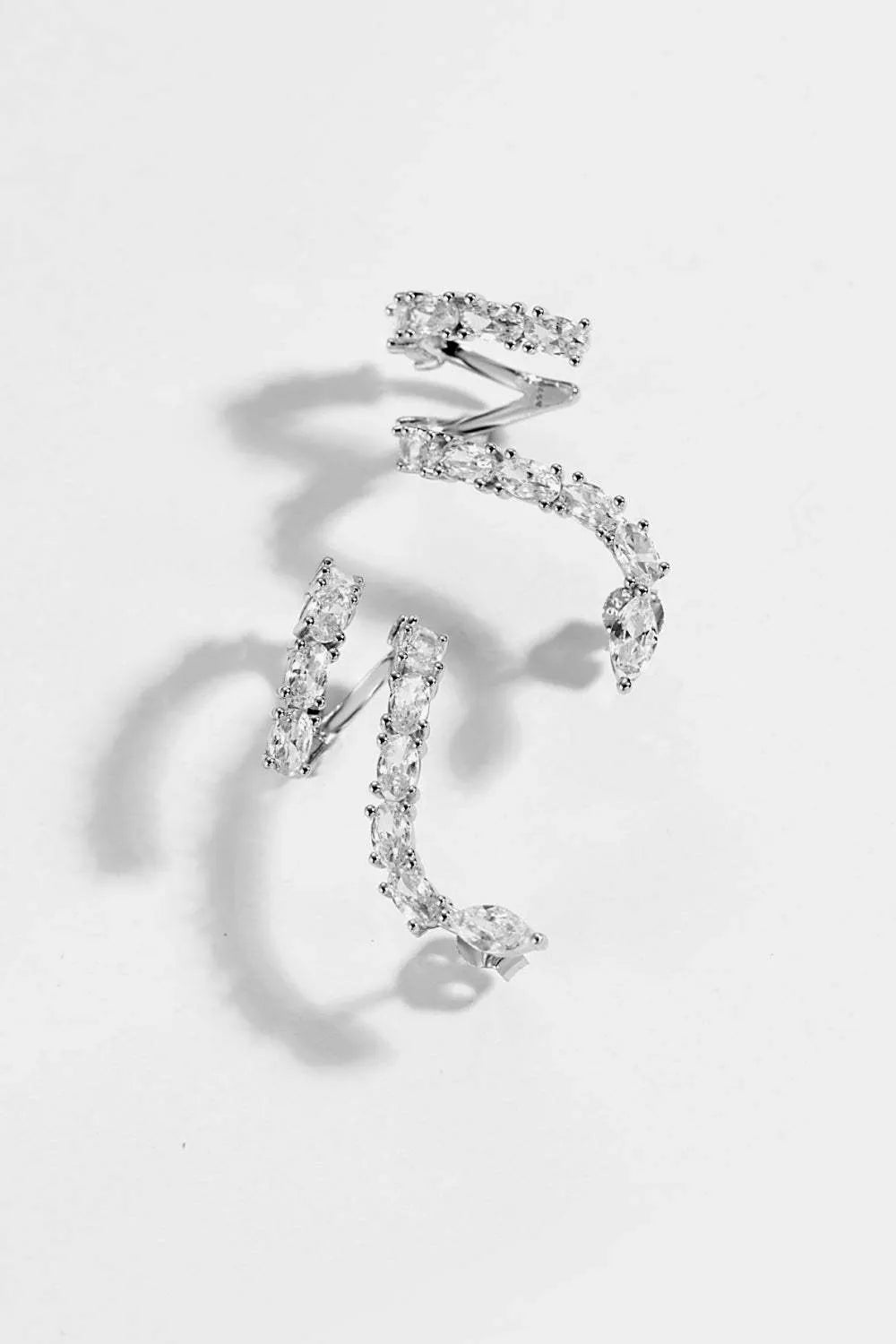 Zircon 925 Sterling Silver Earrings Earrings - Tophatter Daily Deals