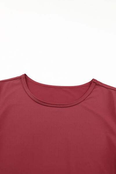 Round Neck Short Sleeve T-Shirt Women's T-Shirts - Tophatter Daily Deals