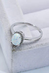 925 Sterling Silver 4-Prong Opal Ring Opal - Tophatter Daily Deals