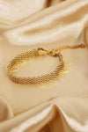 18K Gold-Plated Wide Chain Bracelet Bracelets - Tophatter Daily Deals