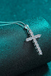 Moissanite Cross Pendant Chain Necklace Moissanite - Tophatter Daily Deals