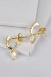 Opal 925 Sterling Silver Drop Earrings Earrings - Tophatter Daily Deals