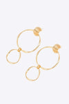 Double Hoop Zinc Alloy Drop Earrings Earrings - Tophatter Daily Deals