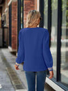 V-Neck Long Sleeve Blouse Blouses - Tophatter Daily Deals