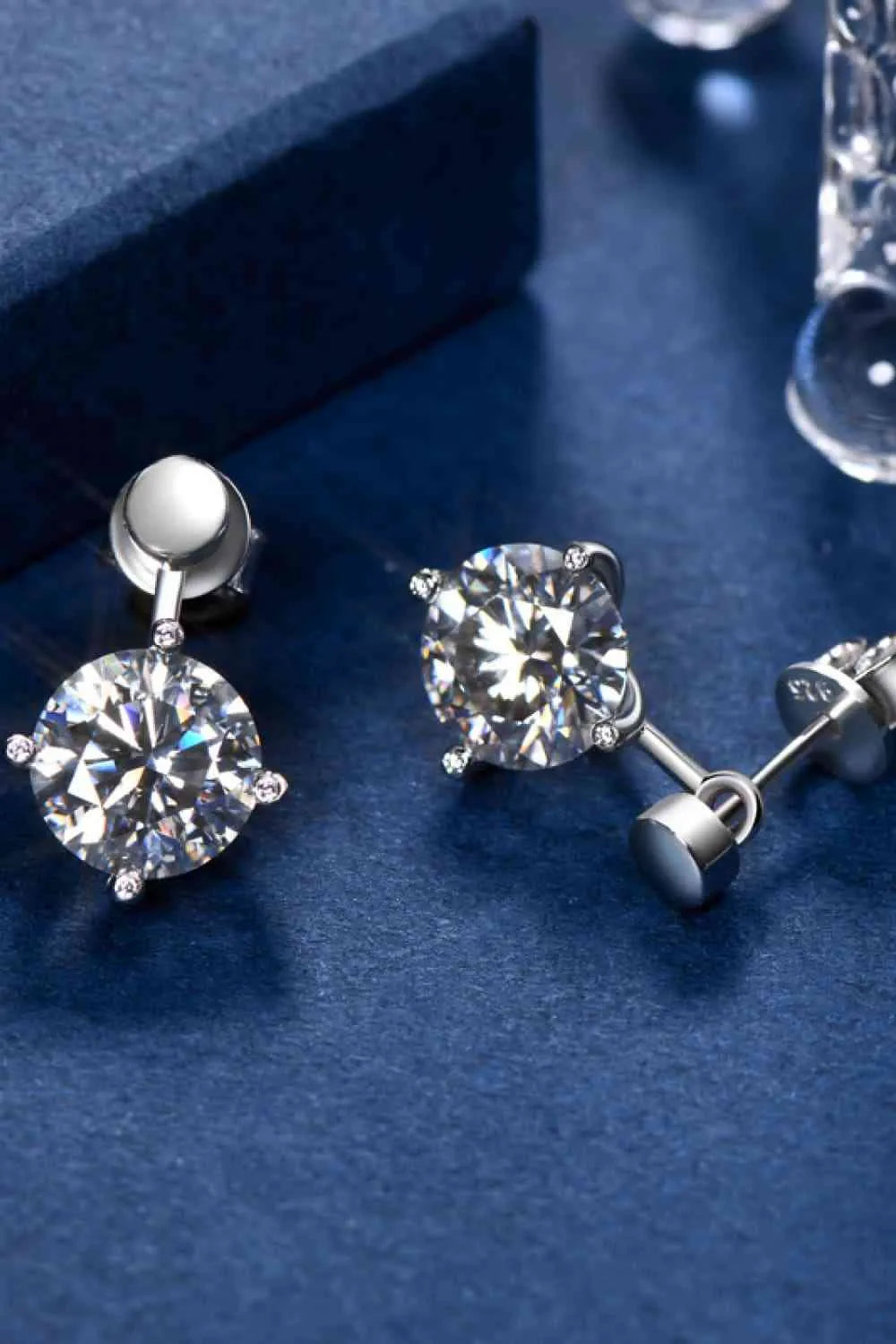 Adored 4 Carat Moissanite Drop Earrings Moissanite - Tophatter Daily Deals