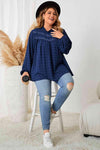 Plus Size Mock Neck Balloon Sleeve Blouse Blouses - Tophatter Daily Deals