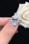 2 Carat Moissanite Teardrop Cluster Ring Moissanite - Tophatter Daily Deals