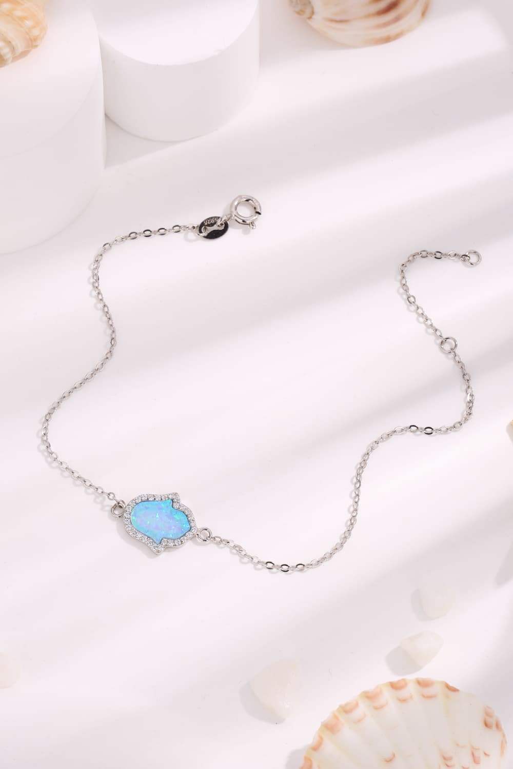 Opal 925 Sterling Silver Bracelet Opal - Tophatter Daily Deals