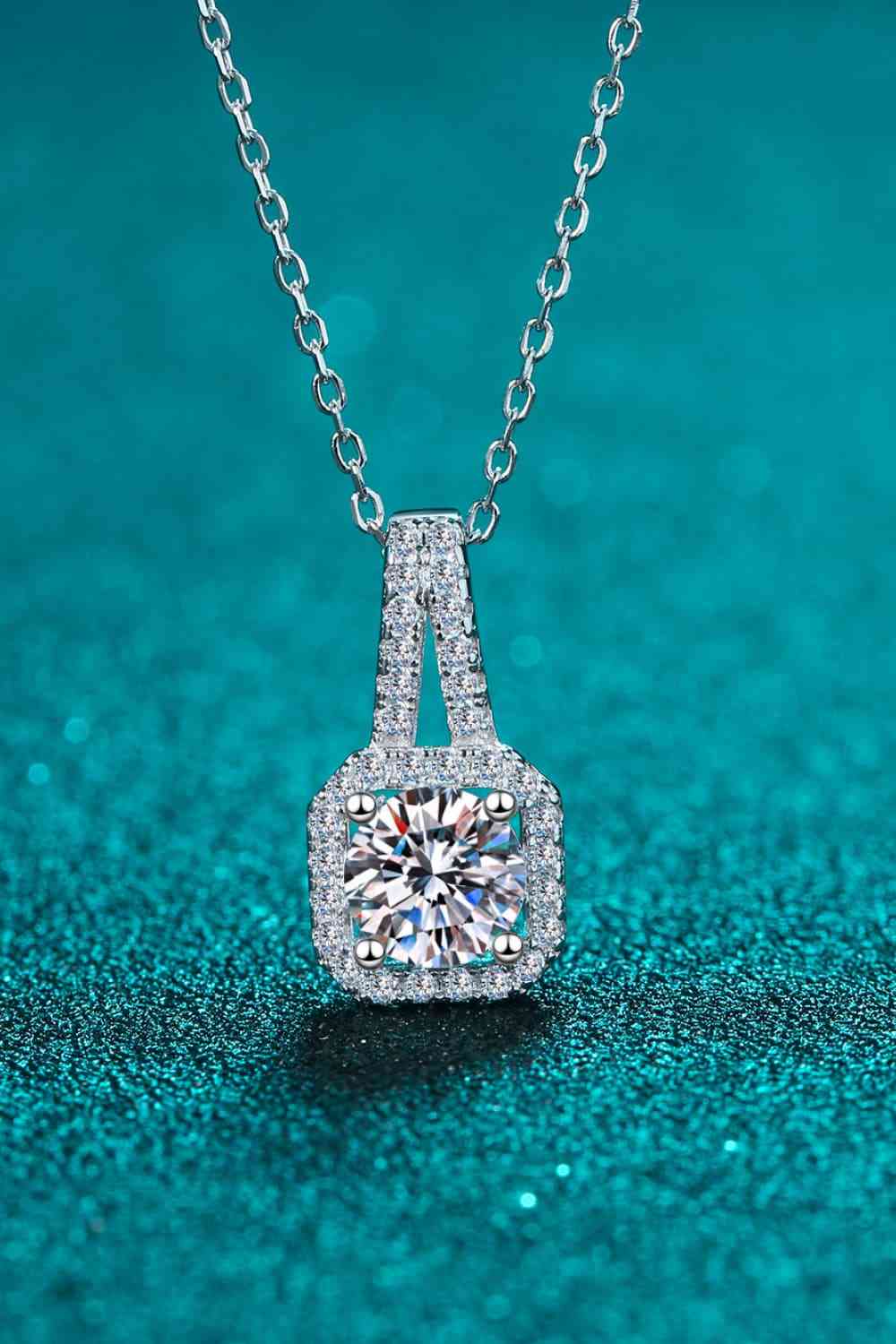 Moissanite 925 Sterling Silver Necklace Moissanite - Tophatter Daily Deals