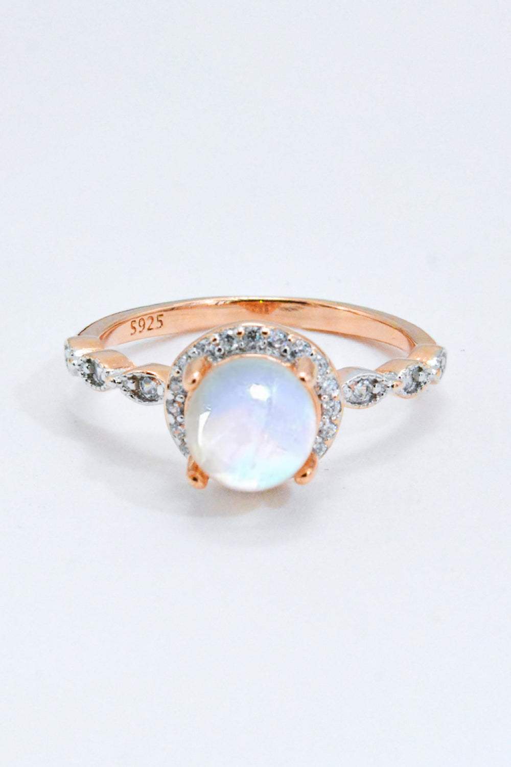 Round Moonstone Ring Moonstone - Tophatter Daily Deals