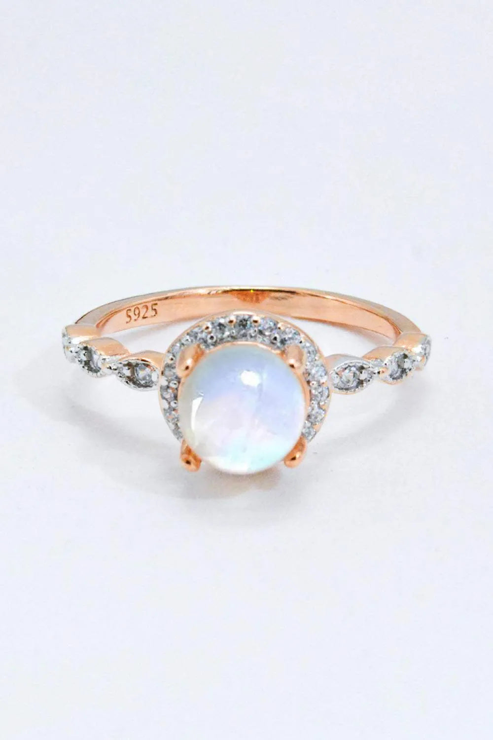 Round Moonstone Ring Moonstone - Tophatter Daily Deals