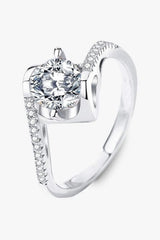 Darling You 925 Sterling Silver Moissanite Ring Moissanite - Tophatter Daily Deals