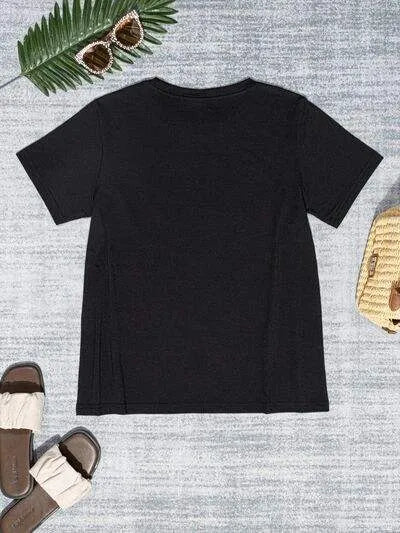 BUT FIRST ICE COFFEE Round Neck T-Shirt Women's T-Shirts - Tophatter Daily Deals