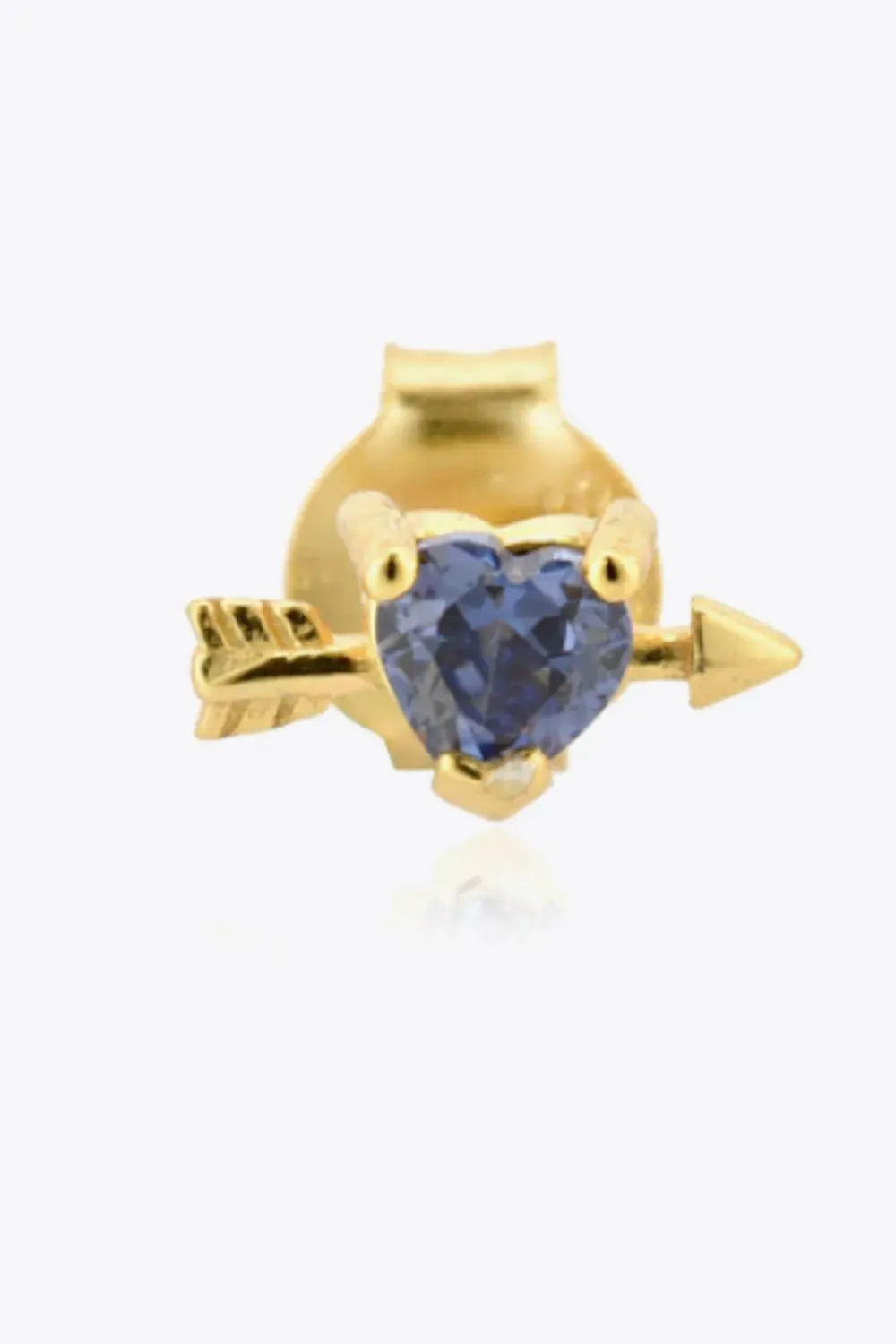 Tanzanite Heart Stud Earrings Earrings - Tophatter Daily Deals