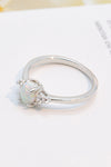 Contrast 925 Sterling Silver Opal Ring - Tophatter Deals