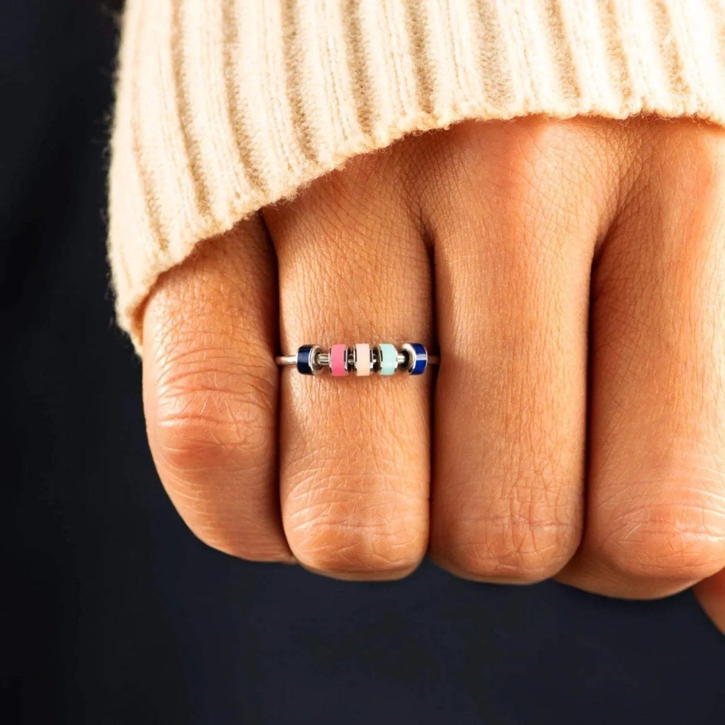 925 Sterling Silver Oil Drip Ring Rings - Tophatter Daily Deals