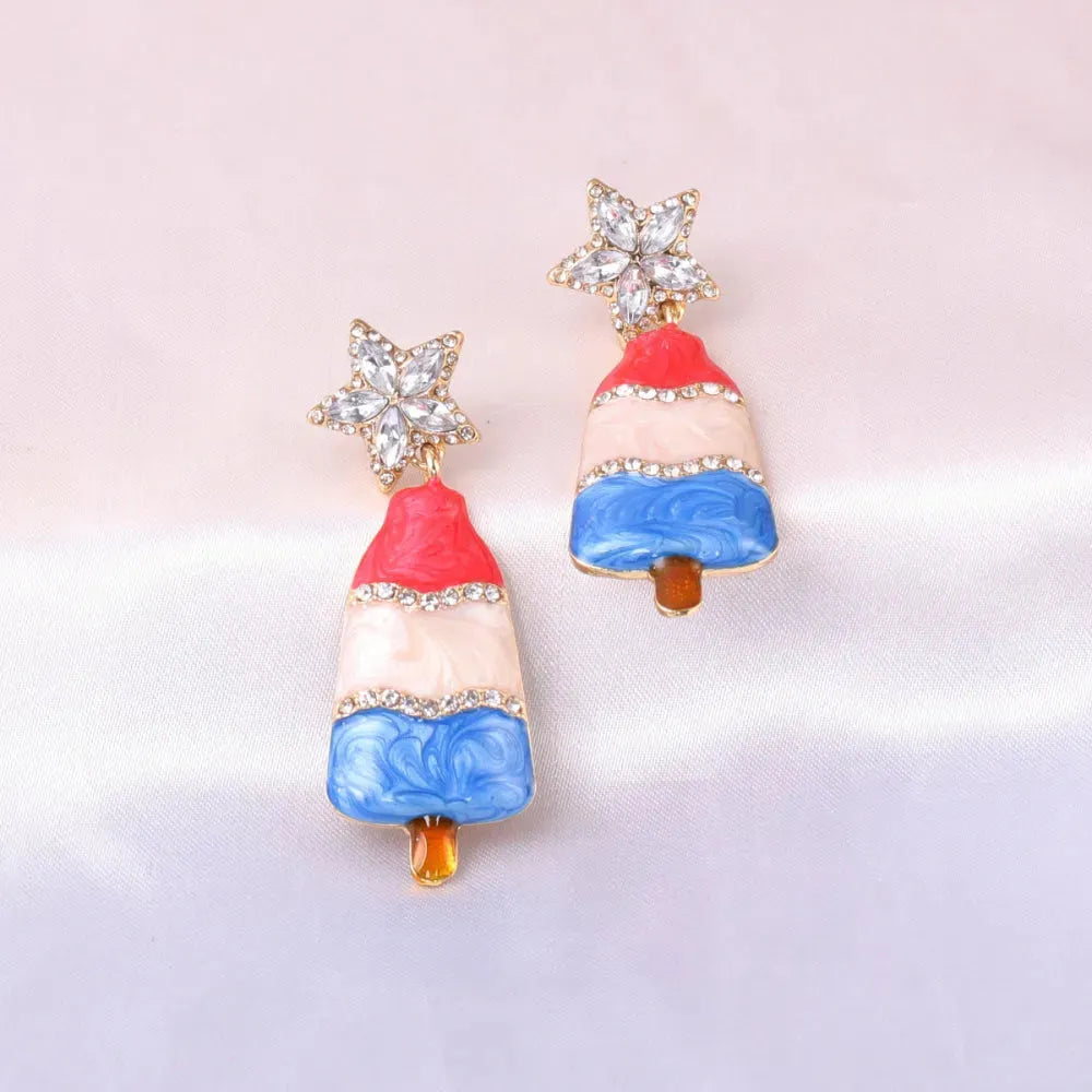 Christmas Tree Rhinestone Alloy Earrings Earrings - Tophatter Daily Deals